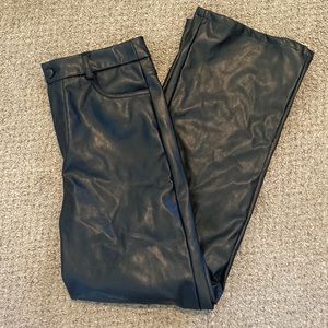 faux leather pants